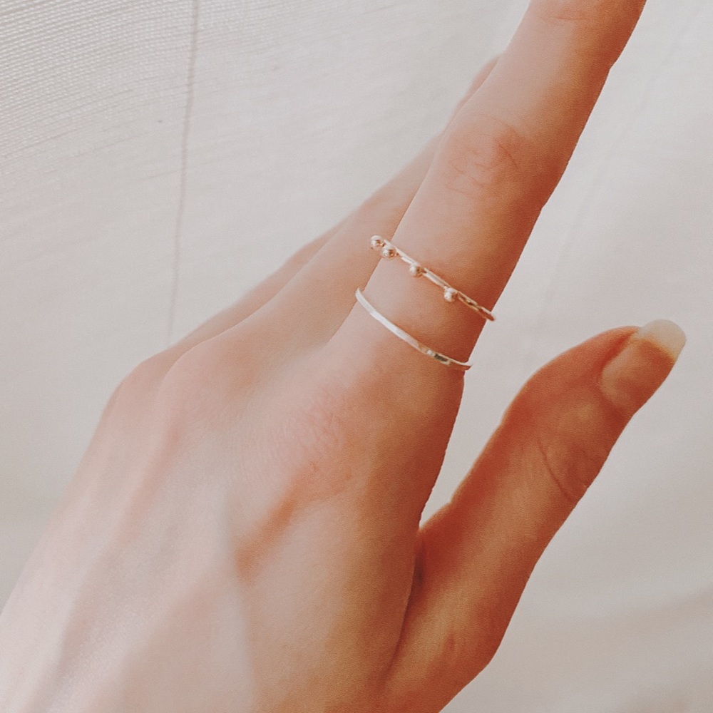 Dainty Delicate Ring Set
